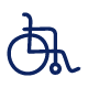 Disability An icon for disability support services - wheelchair